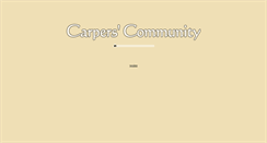 Desktop Screenshot of carpers-community.de